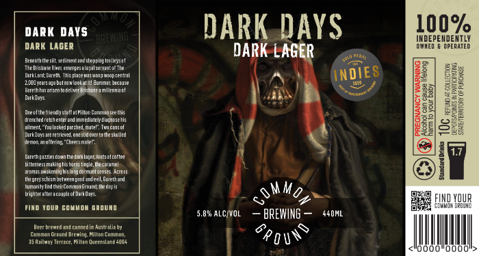 The can fully dressed with Beer and Ale Copywriting