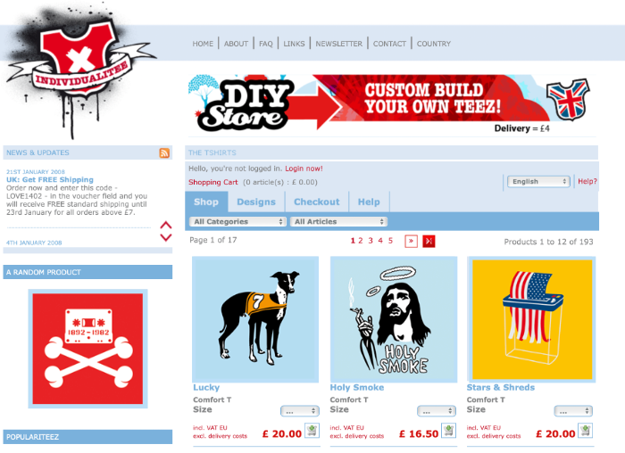 Individualitee Tshirt store